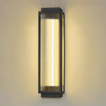 Modern Outdoor LED Wall Light in Black Stainless Steel