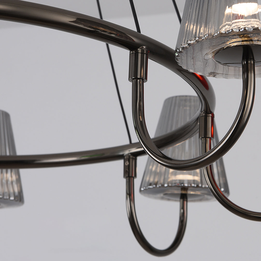 Branch LED Suspension Chandelier Modern Glass Ceiling Light for Living Room