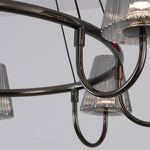 Branch LED Suspension Chandelier Modern Glass Ceiling Light for Living Room