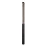 Modern Tall Garden Bollard Light | Minimalist Black Aluminum LED Pathway Lamp