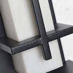 Minimalist Waterproof Outdoor Wall Light in Black Stainless Steel