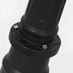 Modern 2-Head Outdoor Post Light in Black, Waterproof Aluminum