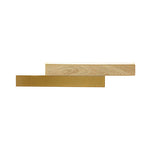 Modern Linear LED Wall Sconce in Brushed Gold with Acrylic Diffuser