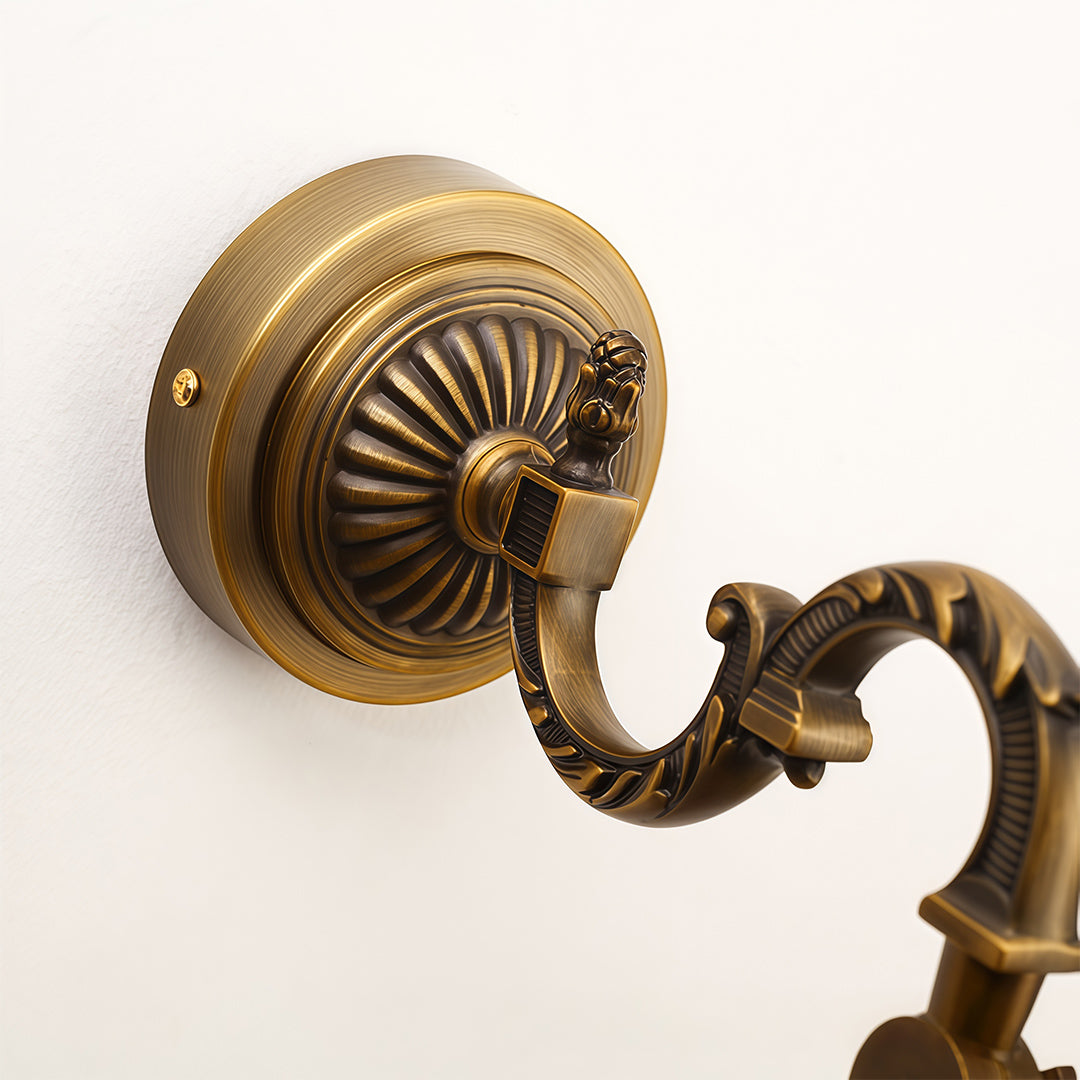 Luxury Brass LED Vanity Light for Bathroom Mirror | Modern Wall Mount