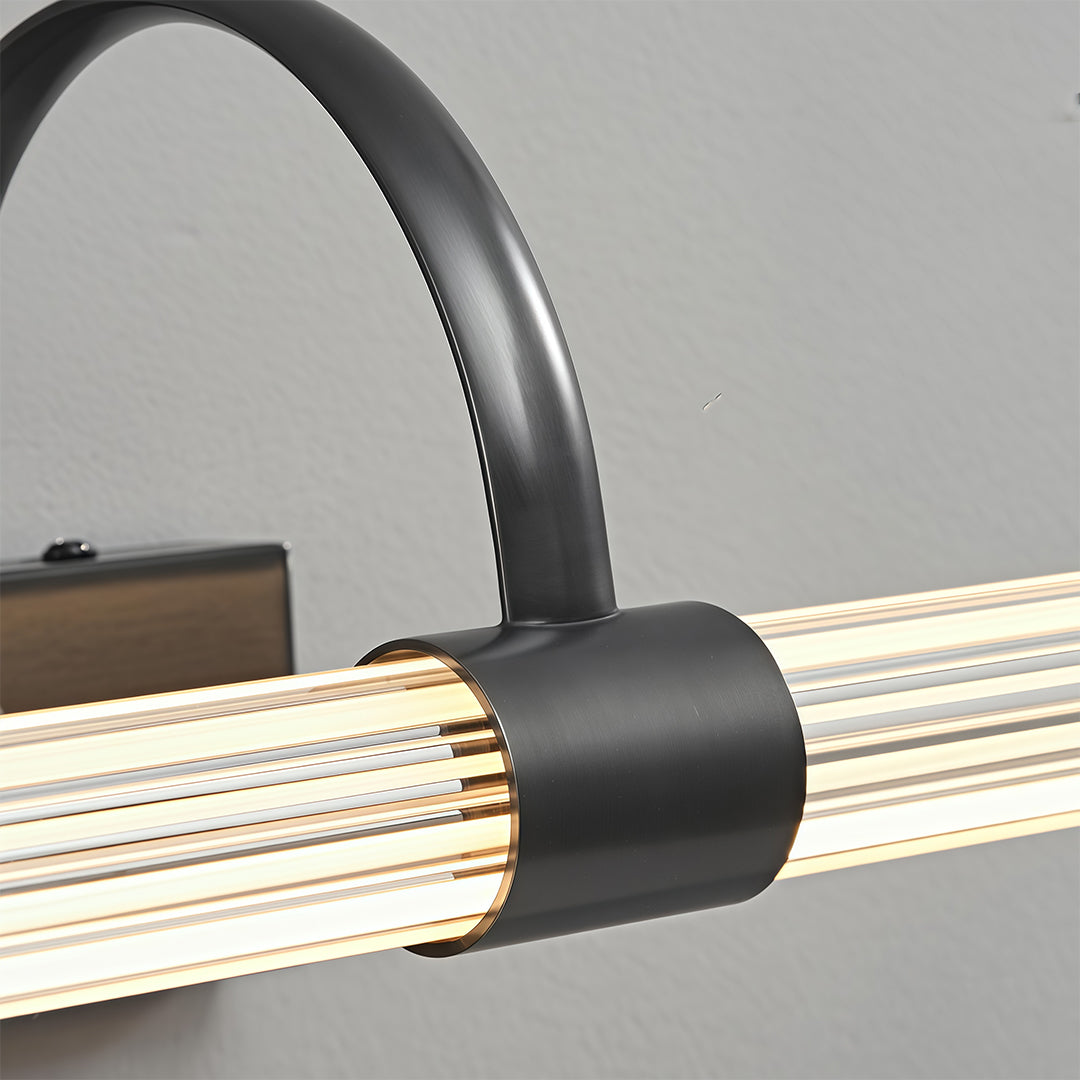 Aurora Nordic Brass Vanity Light Bar for Bathroom Mirror