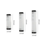 Cylinder Outdoor Wall Sconce in Stainless Steel with Warm LED Glow