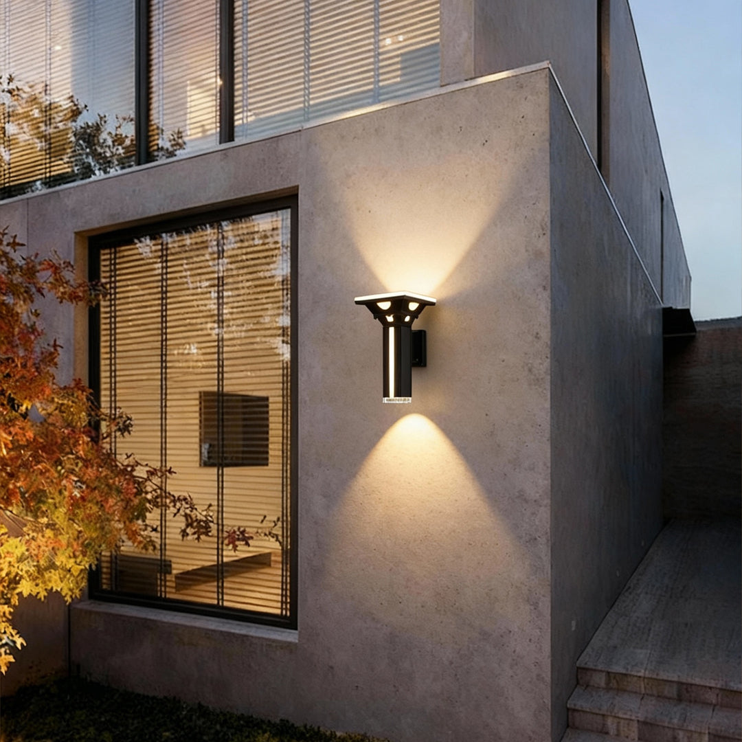 Modern Outdoor Wall Column Light LED Waterproof Aluminum Sconce
