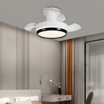 Minimalist LED Ceiling Fan with Remote Control and Dimmable Light