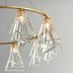 Aurelia Crystal Chandelier in Brass, Chrome, or Black