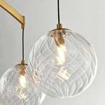 Modern Wall Mounted Pendant Light with Clear Glass Globe