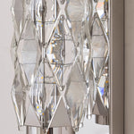 Crystal Geometric Wall Sconce in Tinted Stainless Steel