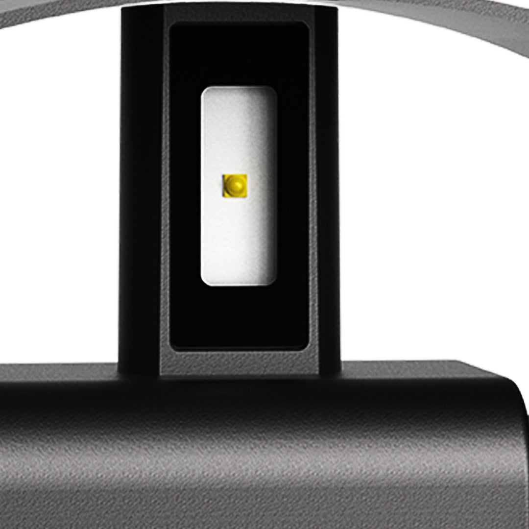 Luma Outdoor Up Down Wall Light – Minimalist LED Sconce in Black