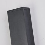 Modern Linear LED Wall Sconce in Black Aluminum with Clear Acrylic
