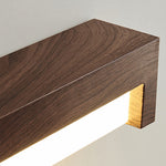 Vintage Wood Grain LED Wall Sconce with Acrylic Diffuser