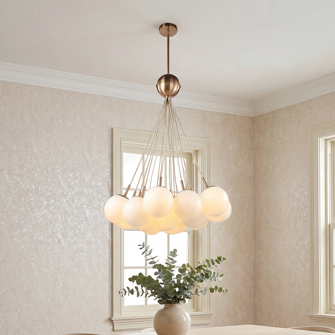 Bubble Glass Chandelier Nordic Gold Modern Pendant Light