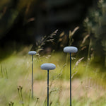 Mushroom Pathway Lights – Stainless Steel Outdoor LED Bollard in Warm White