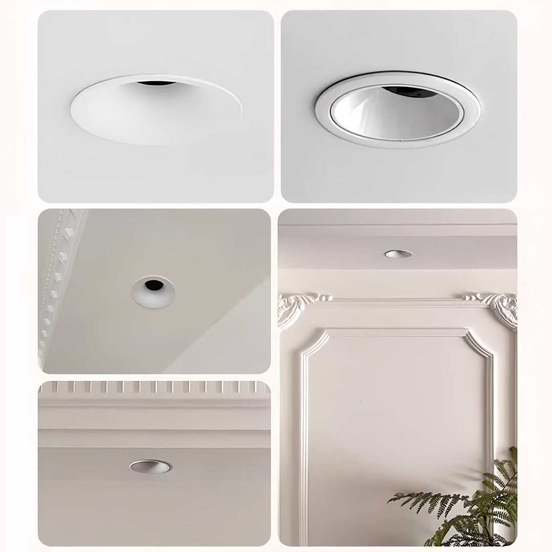 Trimless Recessed LED Downlight with Anti-Glare Deep Cup
