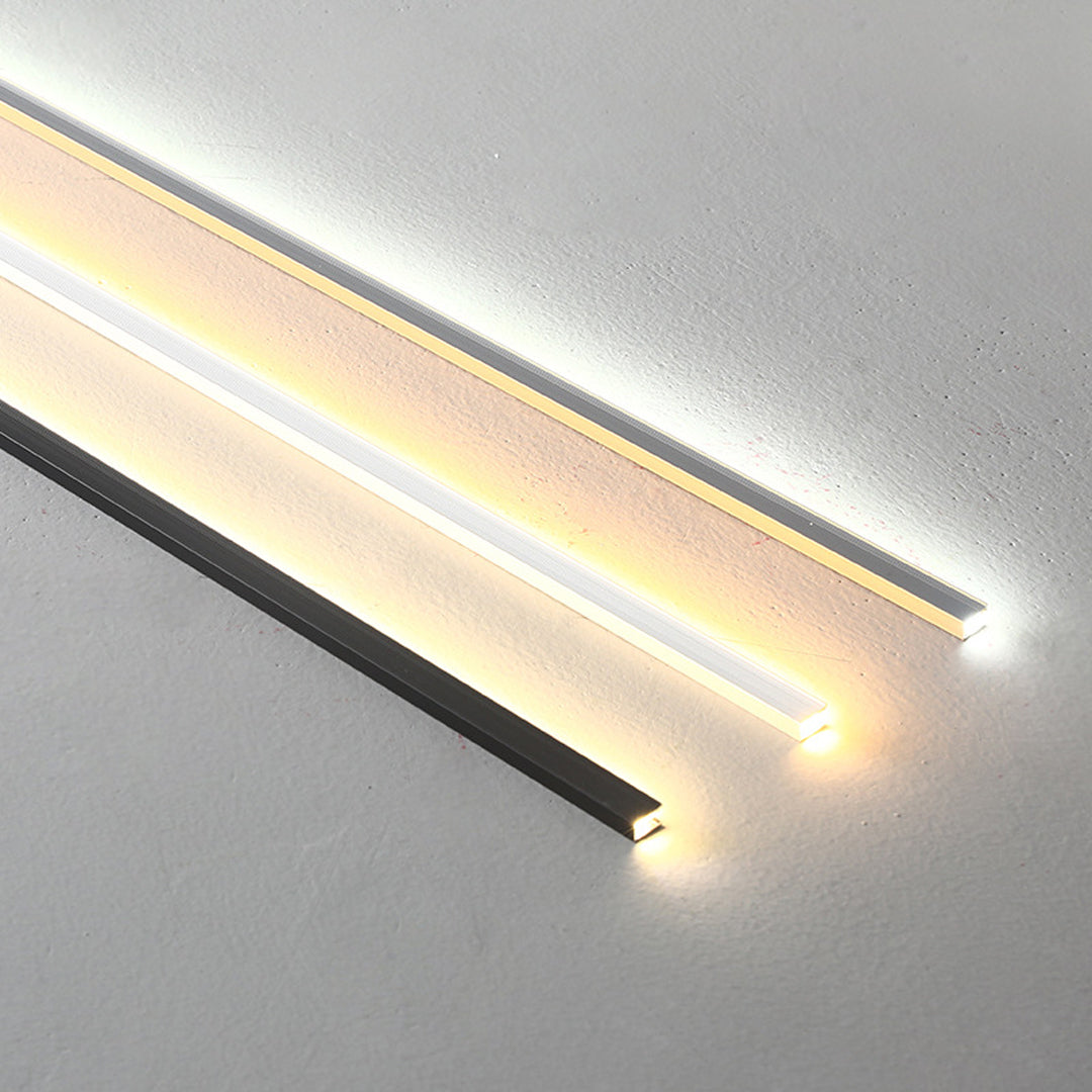 Recessed Aluminum LED Linear Light, Waterproof, Minimalist Wall Sconce