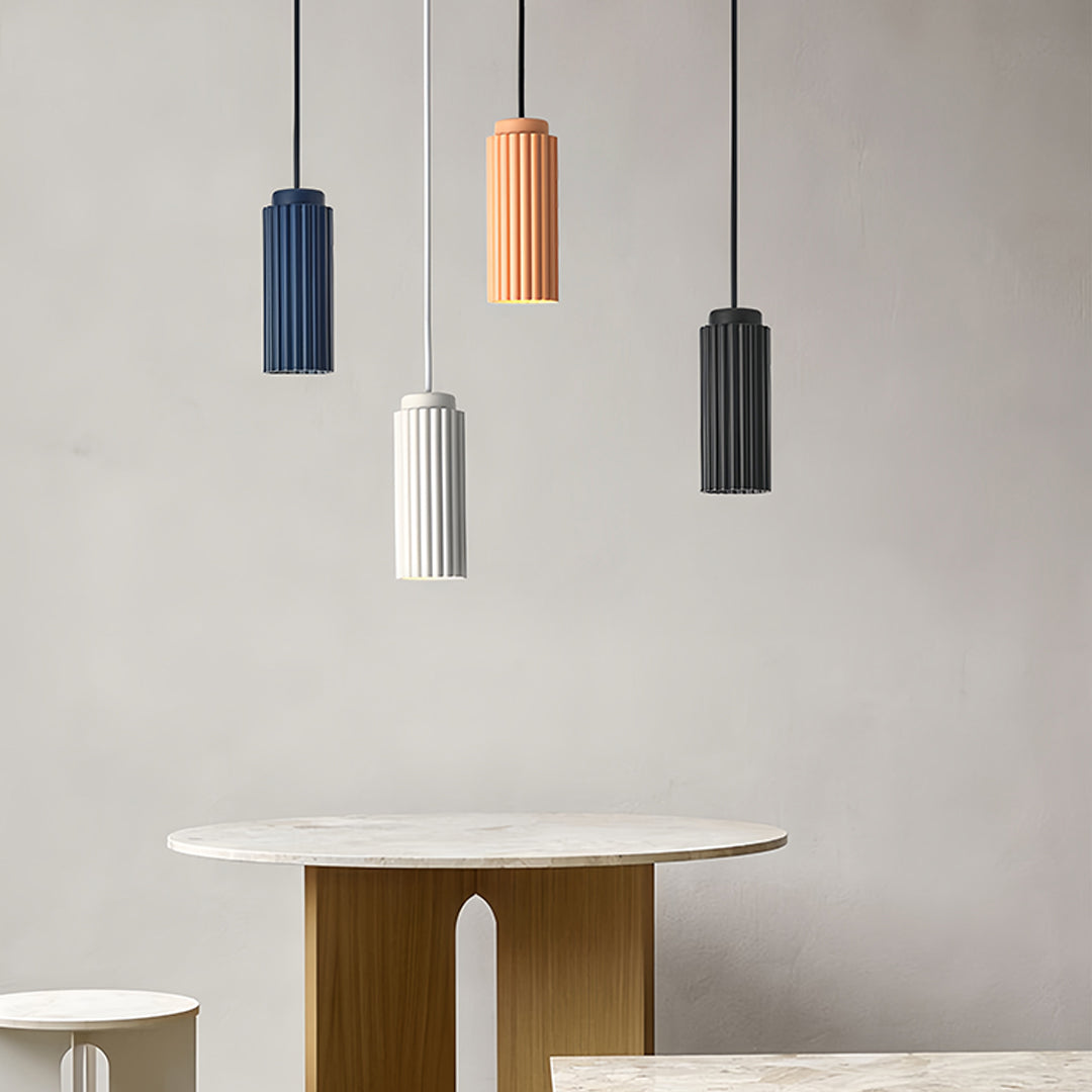 Nordic Minimalist Iron Pendant Light with Adjustable Cord, GU10