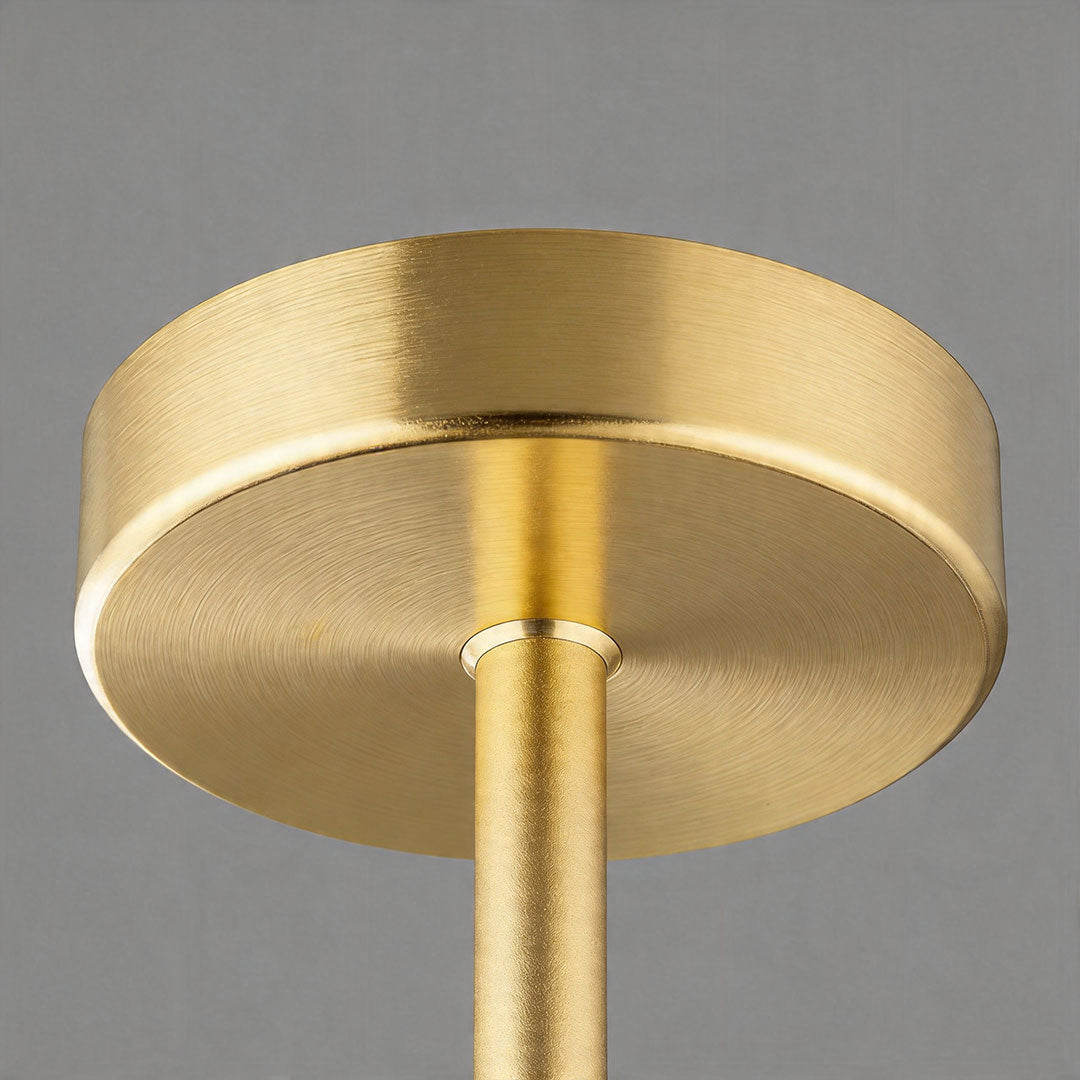 Modern Colored Glass Chandelier with Gold Metal Frame, Vintage-Inspired Designer Ceiling Light