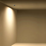 Recessed Adjustable LED Spotlights with Anti-Glare Deep Cup, Black Aluminum