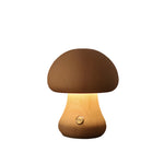 Aurora Wooden Mushroom Table Lamp with Touch Dimming
