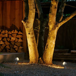 Minimalist Outdoor LED Spotlights with Adjustable Warm Light
