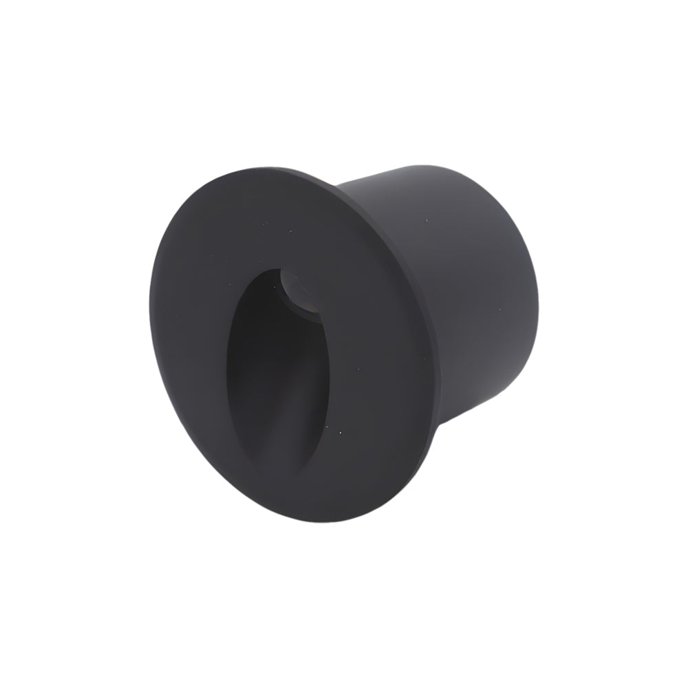 Recessed Oval LED Step Light in Die-Cast Aluminum, Waterproof Architectural Luminaire