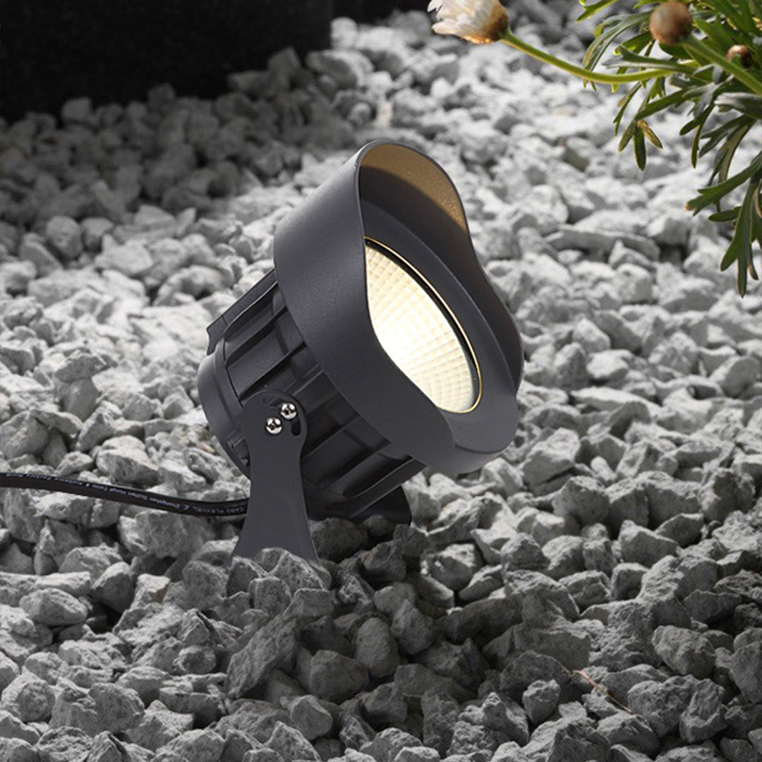 Minimalist Outdoor LED Spotlights with Adjustable Warm Light, IP65 Waterproof Aluminum