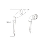 Minimalist LED Spike Spotlight for Garden Landscape Accent Lighting