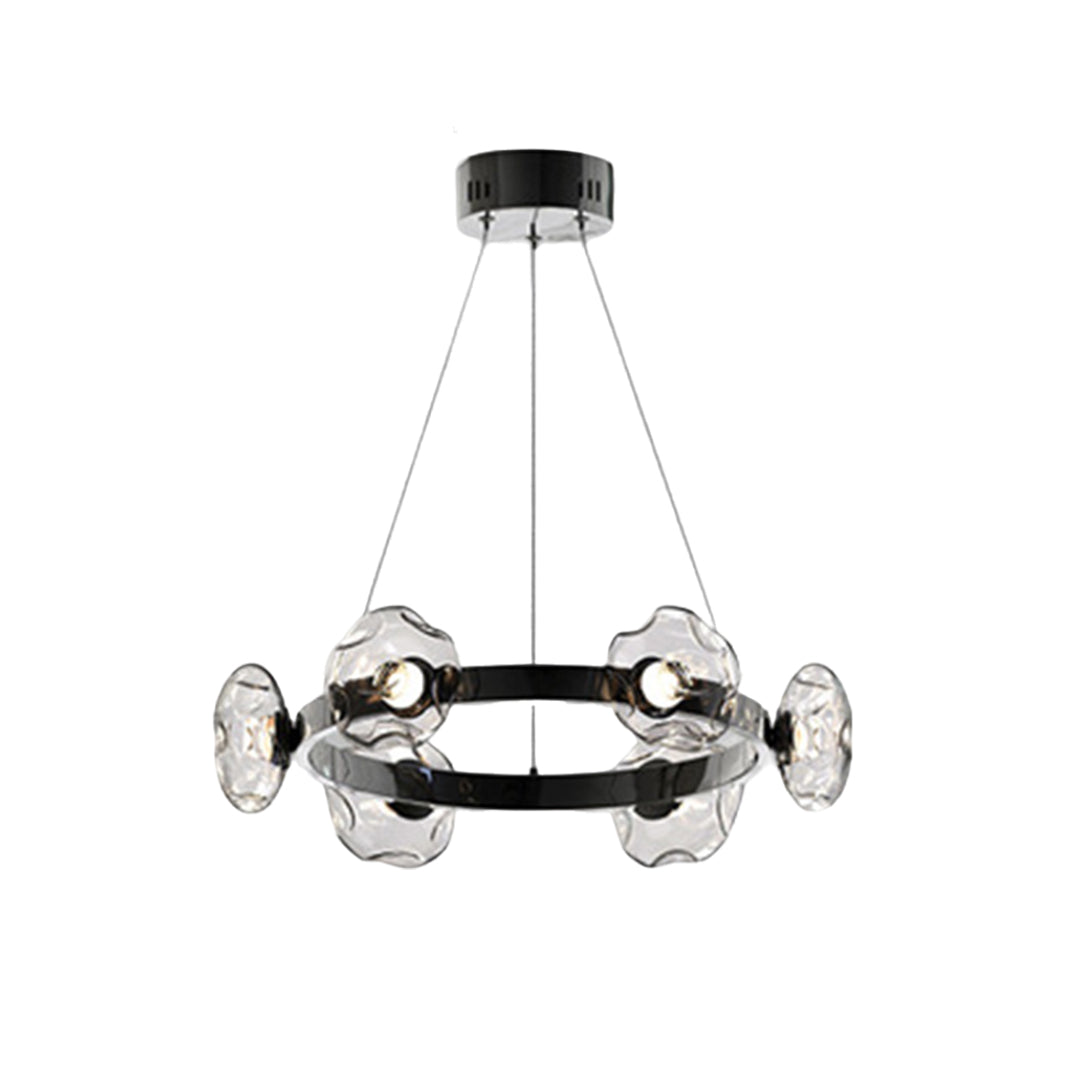 Lumina Ring LED Chandelier — Modern Nordic Glass Pendant Light