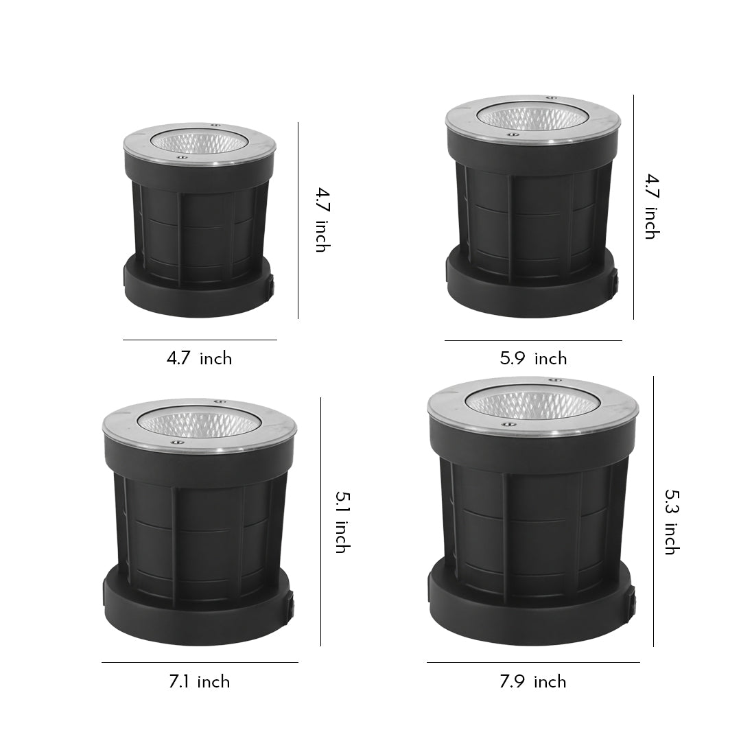 Architectural Inground LED Landscape Light, Stainless Steel Flush Mount