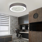 Lumina Round LED Ceiling Fan with Bladeless Design and Remote