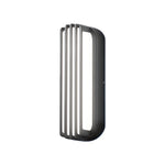 Modern Outdoor Linear Wall Light – Black Aluminum LED Sconce
