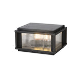 Retro Solar Pillar Light with Dual Power and Remote Control