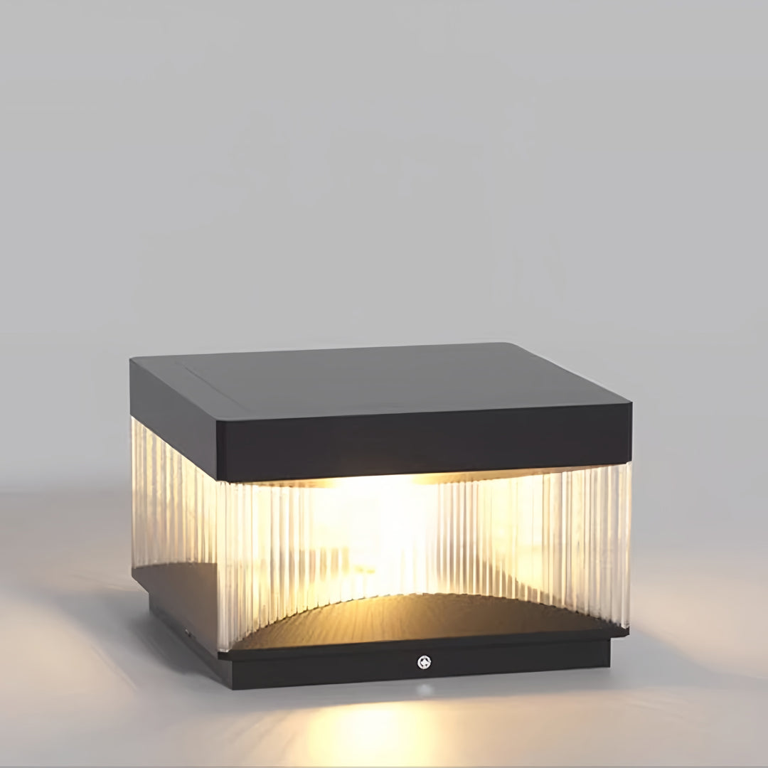 Modern Square Pillar Lights for Outdoor Spaces – IP65 Waterproof LED Post Lights in Black