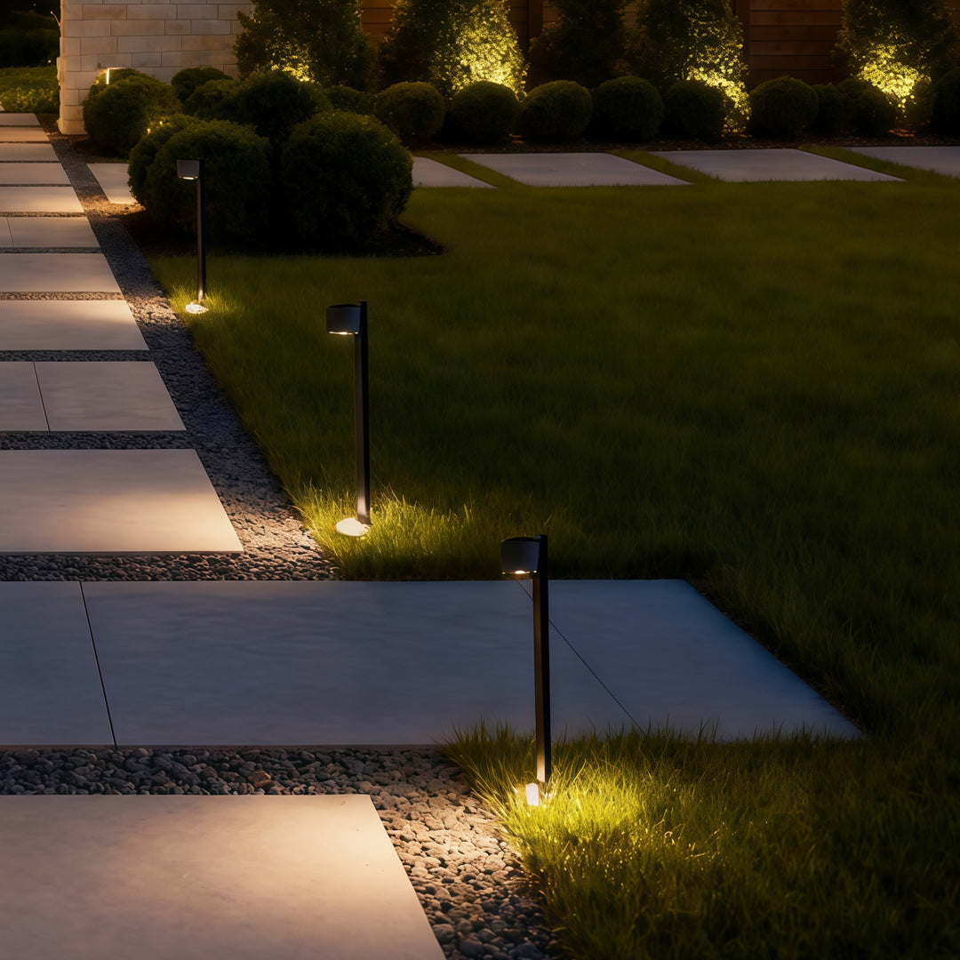 Modern Minimalist Aluminum LED Path Light for Garden Walkways