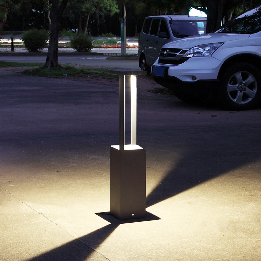 Minimalist LED Bollard Light for Modern Landscape and Garden Paths