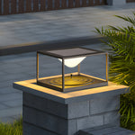 Modena Square Post Light in Stainless Steel for Outdoor Pillar Mounting