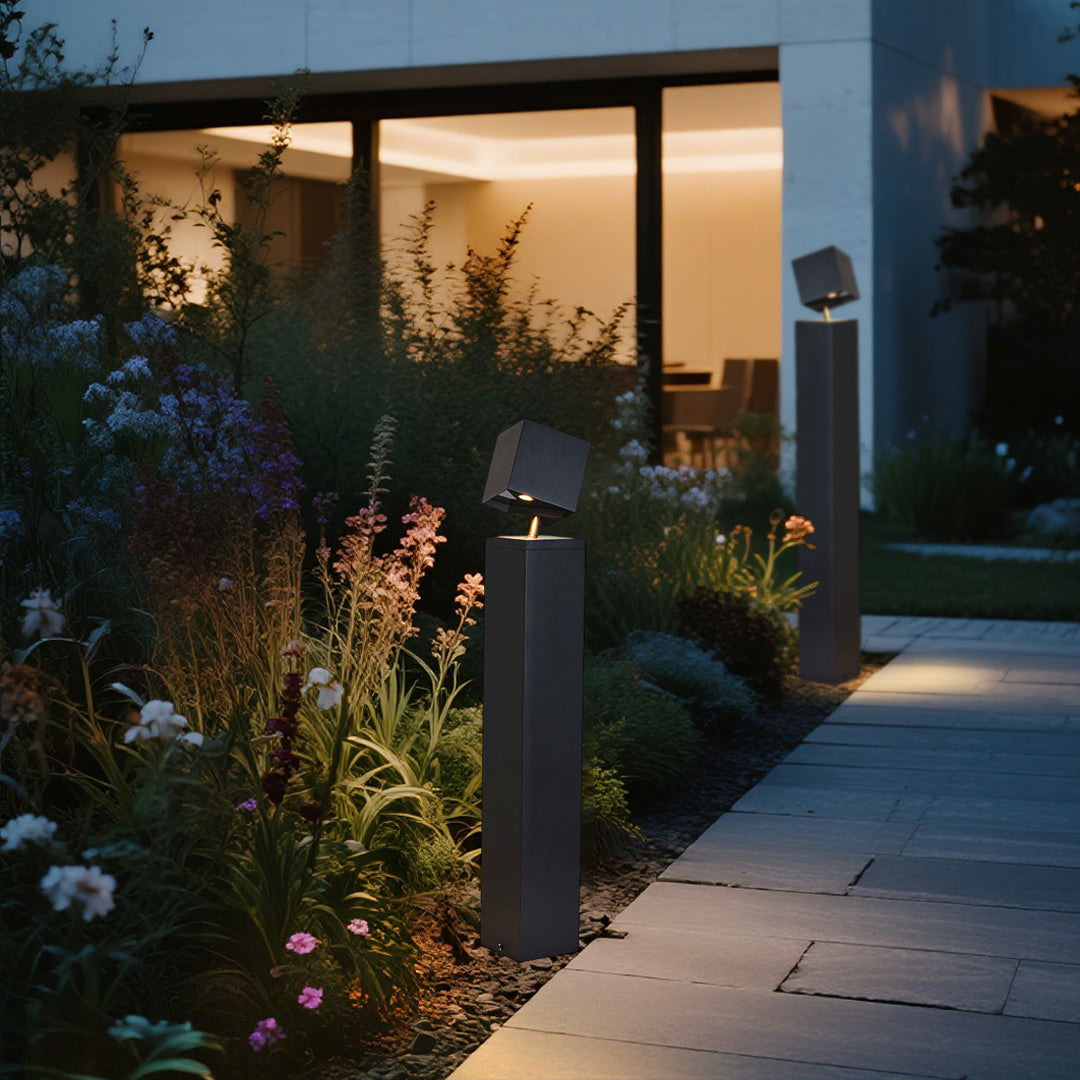 Minimalist LED Bollard Light for Pathways | Modern Outdoor Landscape Lighting