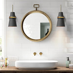 Cone Wall Sconce in White – Modern Iron Architectural Lighting