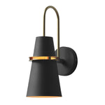 Cone Wall Sconce in White – Modern Iron Architectural Lighting