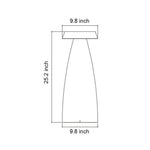 Modern Outdoor LED Bollard Path Light in Sand Black and Gray