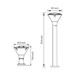 Modern Minimalist LED Bollard Light for Garden Pathways