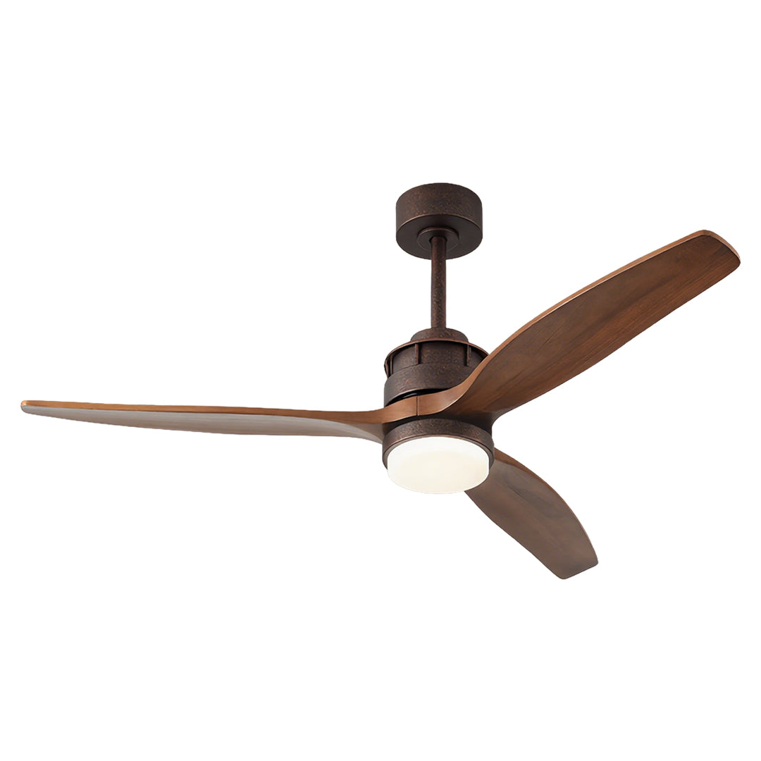 Aria 3-Blade Wood Ceiling Fan with Integrated LED Light