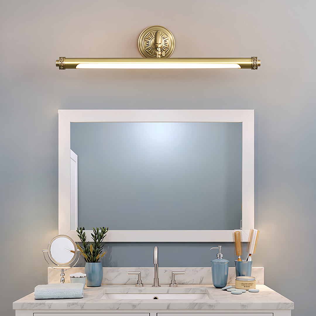 European Pure Copper Vanity Light in Gold for Bathroom Mirror