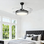 Noir All-Copper Ceiling Fan with Dimmable LED Light and Remote