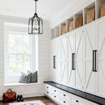 Artisan Iron Lantern Chandelier with Candle Bulbs for Vintage Interiors
