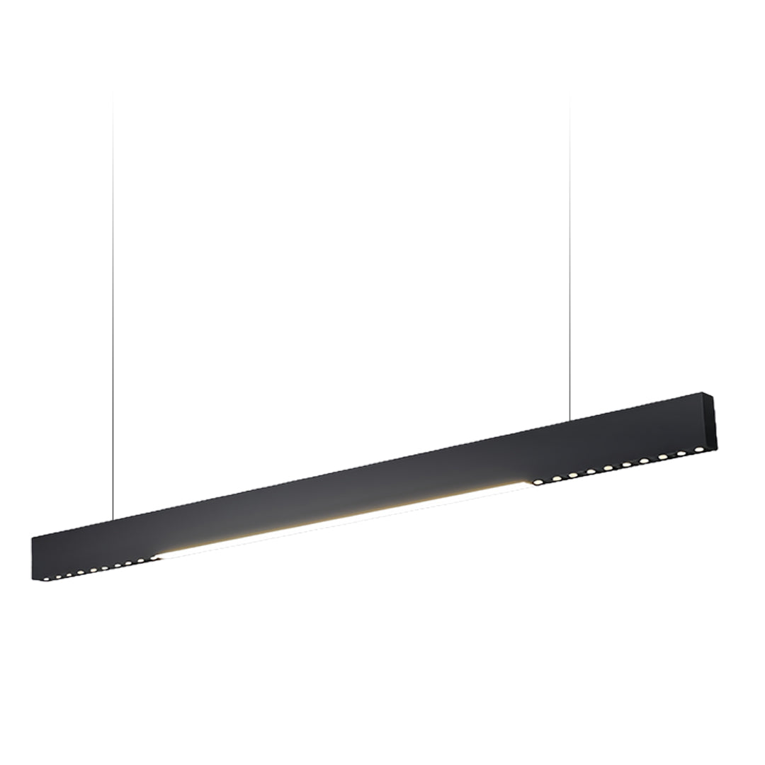 Linear LED Pendant Light Modern Minimalist Aluminum Grille Suspension Lamp