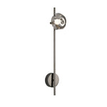 Modern Linear LED Wall Sconce with Pleated Glass Shade